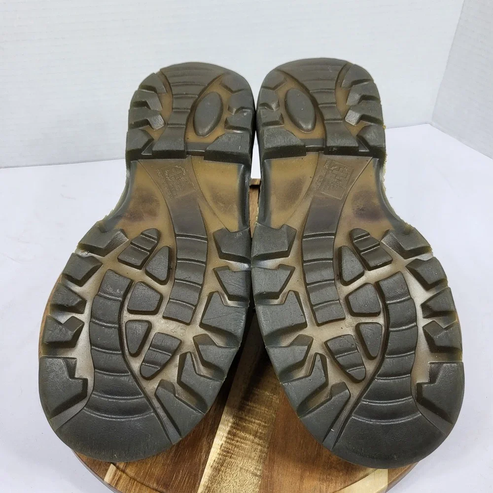 Dr. Martens 8A17 Shoes Mens 4 Brown‎ Good Made in England Vintage Leather Chunky